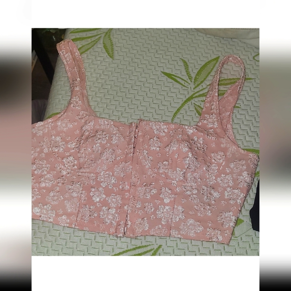 Pink corset top